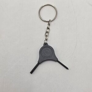 Taurus Security System Key TSS Firearm Safety Lock Tool Keychain Gray Dual Prong